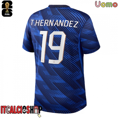 Francia Theo Hernandez #19 Prima Maglia Mondiali 2026 Manica Corta